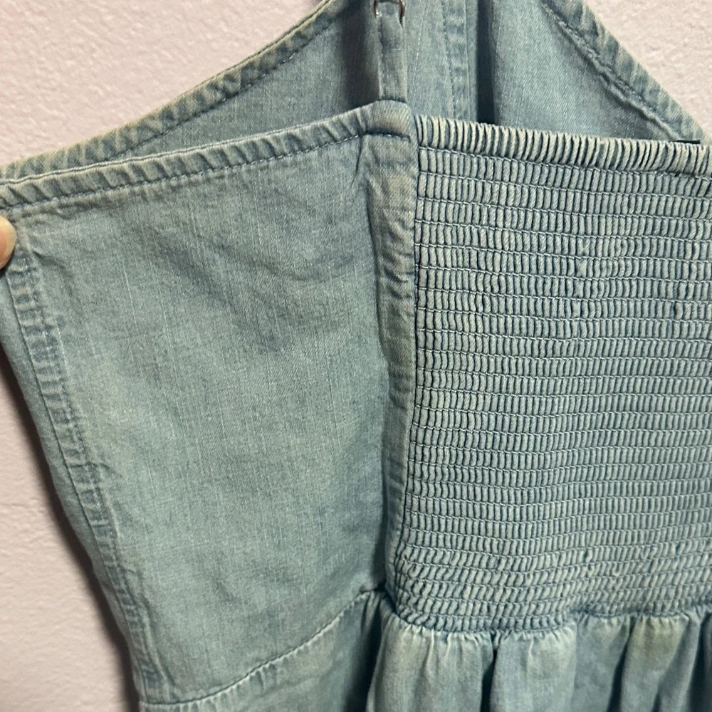 GAP Light Blue fit and flare Dress - Picture 7 of 8